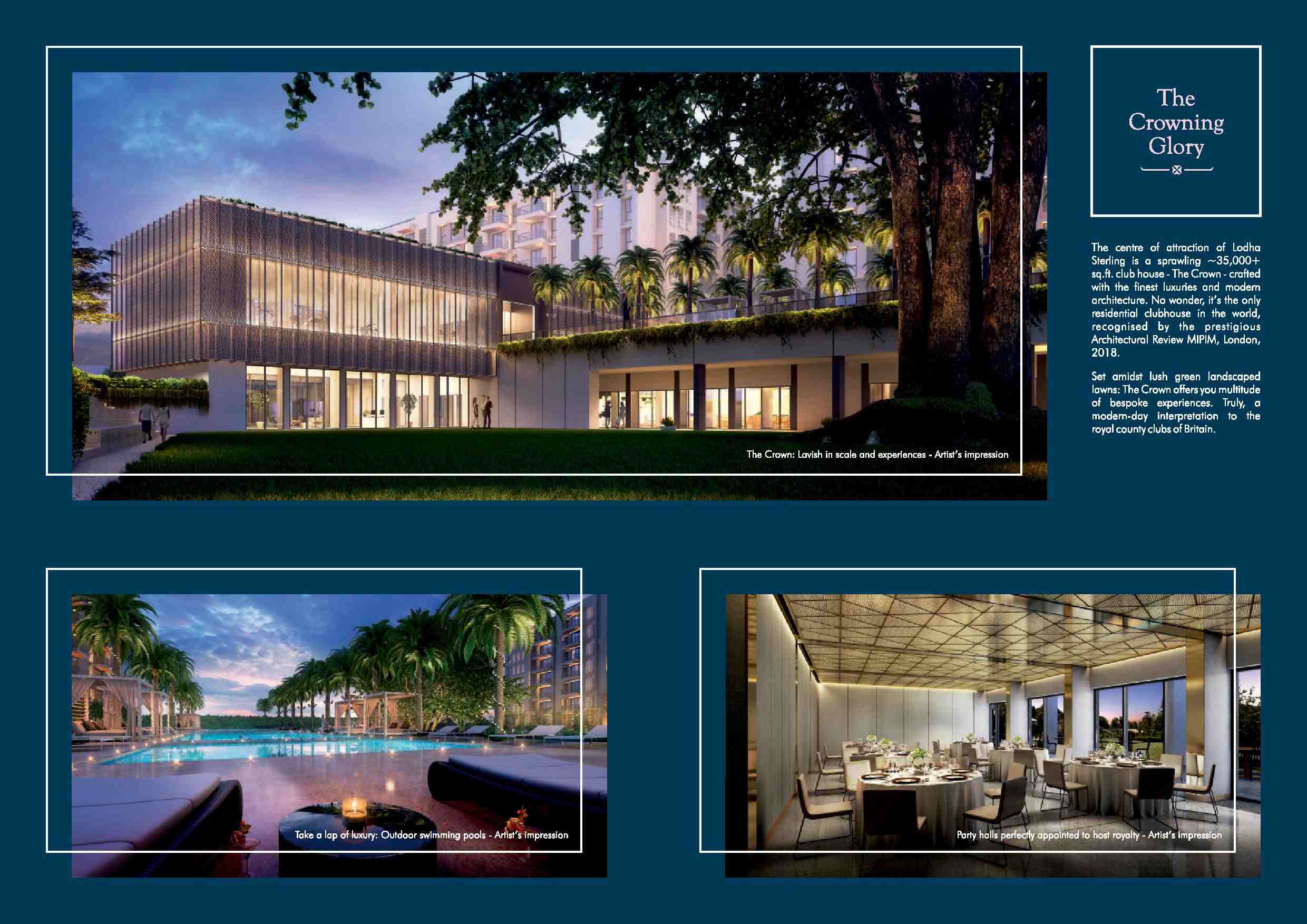 The Crown offers you multitude of bespoke experience at Lodha Sterling in Mumbai Update